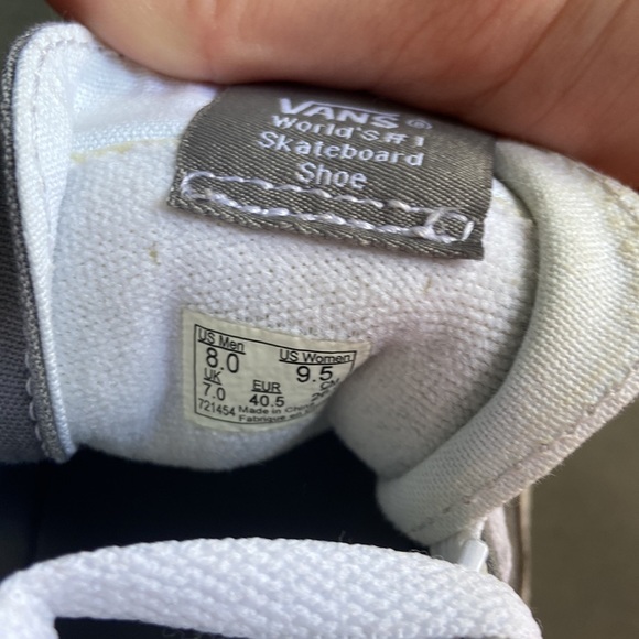 Womens Grey SK8-HI Shoe Vans - Picture 4 of 7